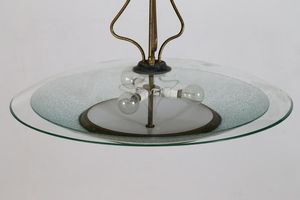 Lampada a sospensione di Fontana Arte (attr.)  - Asta 1950-1980 Design and Decor - Associazione Nazionale - Case d'Asta italiane