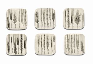 PIERO FORNASETTI 
Milano, 1913 - 1988 - Sei piatti Serie Spikes di Piero Fornasetti