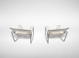 MARCEL BREUER - KNOLL INTERNATIONAL
Pecs, 1902 - New York, 1981 : Sedie vintage Wassily modello B3 per Gavina  - Asta 1950-1980 Design and Decor - Associazione Nazionale - Case d'Asta italiane