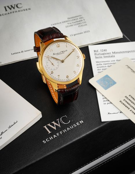 IWC : Portoghese ripetizione minuti 5240  - Asta Orologi - Associazione Nazionale - Case d'Asta italiane