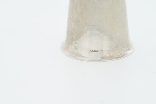 Bicchiere da caccia a foggia di testa di cervo. Maison Gucci, Italia XX-XXI secolo  - Asta Argenti da Collezione | Antichi - Associazione Nazionale - Case d'Asta italiane