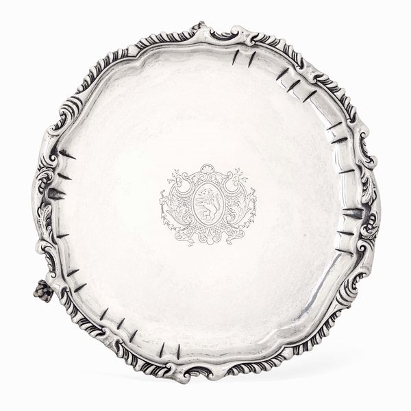 Salver. Londra 1801. Argentiere Emes & Barnard  - Asta Argenti da Collezione | Antichi - Associazione Nazionale - Case d'Asta italiane