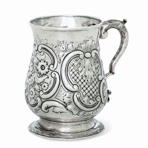 Mug. Londra 1771, argentiere non identificato (bolli parziali di difficile lettura)  - Asta Argenti da Collezione | Antichi - Associazione Nazionale - Case d'Asta italiane