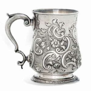 Mug. Londra, 1740-1755. Argentiere Thomas Cooke II - Richard Gurney  - Asta Argenti da Collezione | Antichi - Associazione Nazionale - Case d'Asta italiane