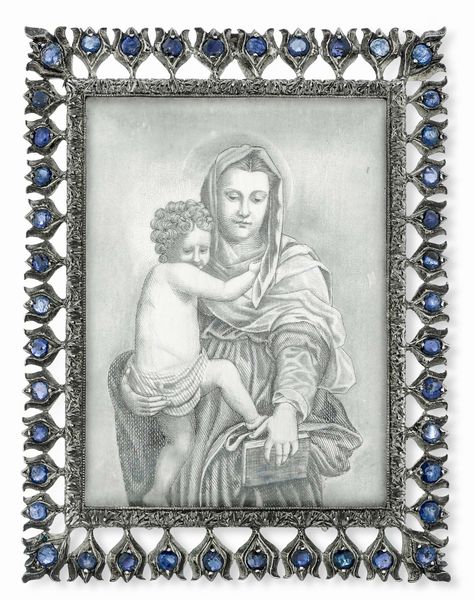 Madonna con Bambino. Maison Mario Buccellati, Italia, seconda metà del XX secolo  - Asta Argenti da Collezione | XX secolo - Associazione Nazionale - Case d'Asta italiane