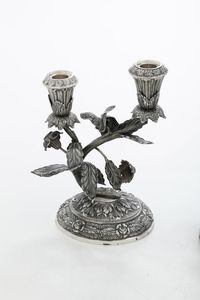 Candelabro e portaspezie. Ungheria, Budapest, XX secolo  - Asta Argenti da Collezione | XX secolo - Associazione Nazionale - Case d'Asta italiane