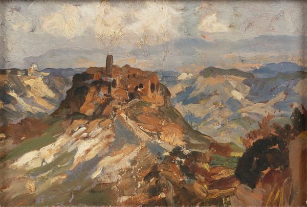 MAX ROEDER : Civita di Bagnoregio  - Asta Arte Figurativa tra XIX e XX Secolo - Associazione Nazionale - Case d'Asta italiane