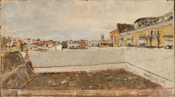 Antonio Mancini : Terrazza napoletana  - Asta Arte Figurativa tra XIX e XX Secolo - Associazione Nazionale - Case d'Asta italiane