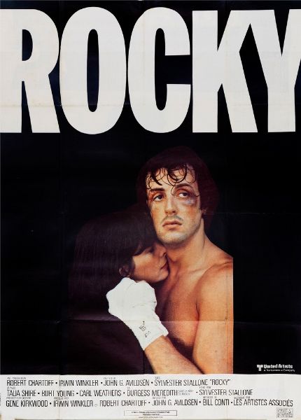 Anonimo : Rocky con Silvester Stallone  - Asta Pop Culture e Manifesti - Associazione Nazionale - Case d'Asta italiane