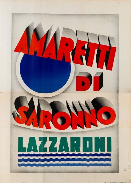 Marchesi : Amaretti di Saronno - Lazzaroni  - Asta Pop Culture e Manifesti - Associazione Nazionale - Case d'Asta italiane