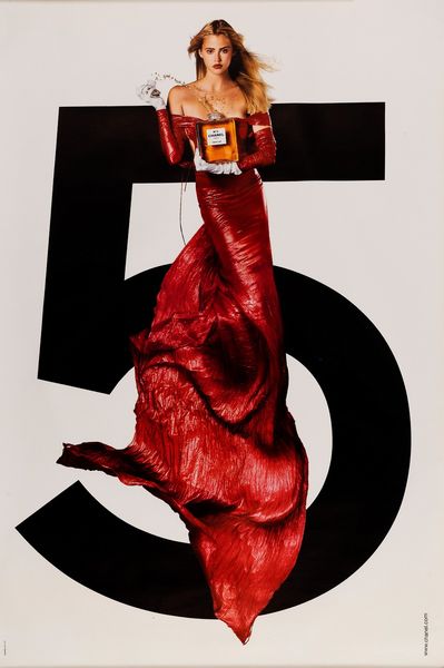 Jean Paul Goude : Chanel 5 (model Estrella Ward)  - Asta Pop Culture e Manifesti - Associazione Nazionale - Case d'Asta italiane