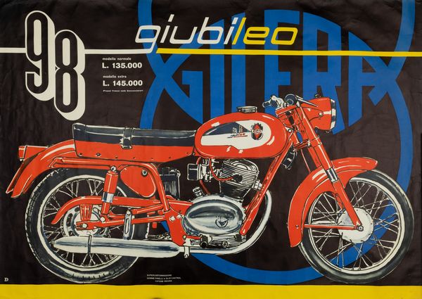 A.Reckziegel : Gilera Giubileo 98  - Asta Pop Culture e Manifesti - Associazione Nazionale - Case d'Asta italiane