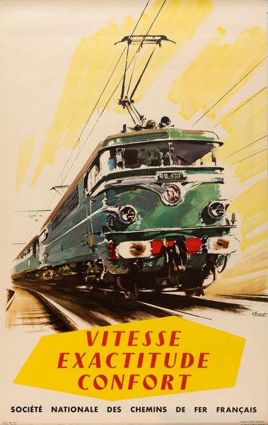 Albert Brenet : SNCF, Vitesse, exactitude, confort<BR>  - Asta Pop Culture e Manifesti - Associazione Nazionale - Case d'Asta italiane