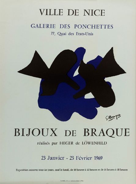 Bellini & Braque : Mostre di Belini & Braque  - Asta Pop Culture e Manifesti - Associazione Nazionale - Case d'Asta italiane