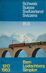 Meyer-Henn Photo - BLS  Bern, Loetschberg, Simplon.