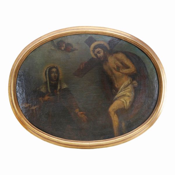 Cristo con santa  - Asta Smart Auction: arredo, dipinti, sculture, argenti e altro a prezzi vantaggiosi - Associazione Nazionale - Case d'Asta italiane