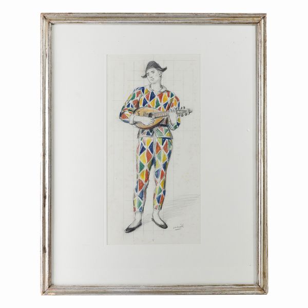 Alberto Salietti : Arlecchino  - Asta Smart Auction: arredo, dipinti, sculture, argenti e altro a prezzi vantaggiosi - Associazione Nazionale - Case d'Asta italiane