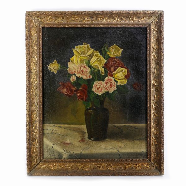 Natura silente ,vaso con fiori  - Asta Smart Auction: arredo, dipinti, sculture, argenti e altro a prezzi vantaggiosi - Associazione Nazionale - Case d'Asta italiane