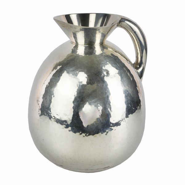 Caraffa in argento martellato 800/1000  - Asta Smart Auction: arredo, dipinti, sculture, argenti e altro a prezzi vantaggiosi - Associazione Nazionale - Case d'Asta italiane