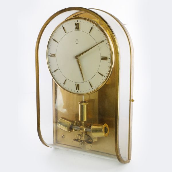 Orologio da muro H.A.U. modello Ato in cristallo ed ottone  - Asta Smart Auction: arredo, dipinti, sculture, argenti e altro a prezzi vantaggiosi - Associazione Nazionale - Case d'Asta italiane