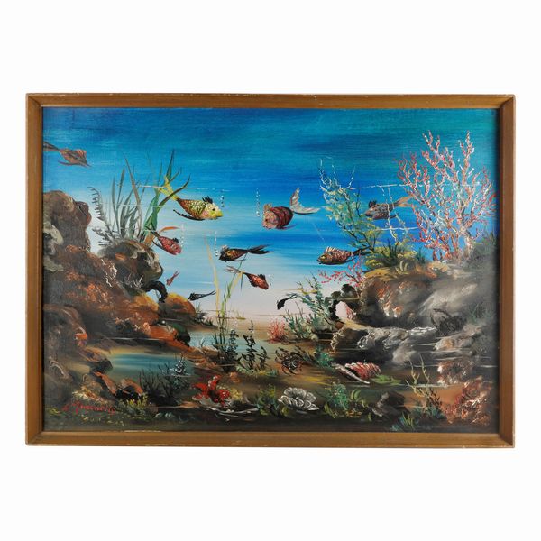 Paesaggio marino  - Asta Smart Auction: arredo, dipinti, sculture, argenti e altro a prezzi vantaggiosi - Associazione Nazionale - Case d'Asta italiane