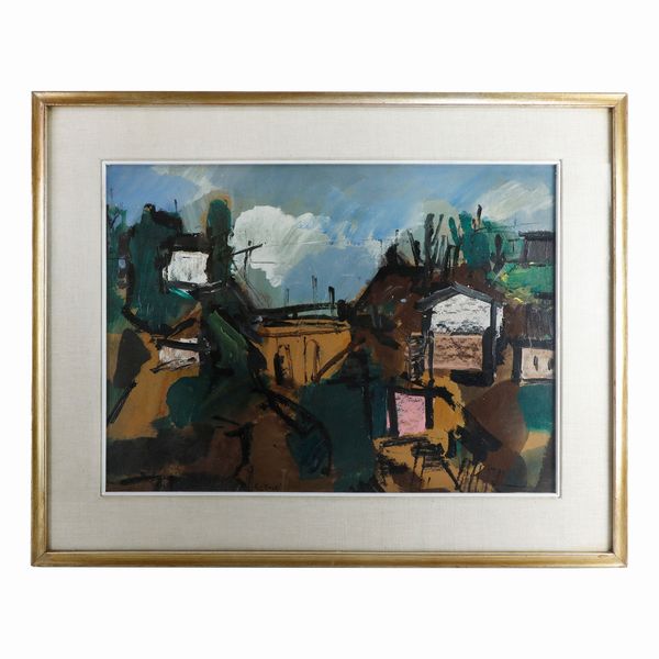 GIORGIO CELIBERTI : Paesaggio del Lazio  - Asta Smart Auction: arredo, dipinti, sculture, argenti e altro a prezzi vantaggiosi - Associazione Nazionale - Case d'Asta italiane