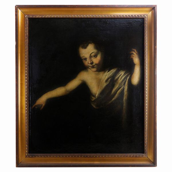 Putto con toga bianca  - Asta Smart Auction: arredo, dipinti, sculture, argenti e altro a prezzi vantaggiosi - Associazione Nazionale - Case d'Asta italiane