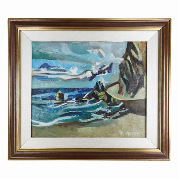 Paesaggio marino  - Asta Smart Auction: arredo, dipinti, sculture, argenti e altro a prezzi vantaggiosi - Associazione Nazionale - Case d'Asta italiane