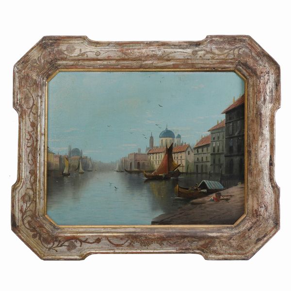 Scorcio di Venezia  - Asta Smart Auction: arredo, dipinti, sculture, argenti e altro a prezzi vantaggiosi - Associazione Nazionale - Case d'Asta italiane