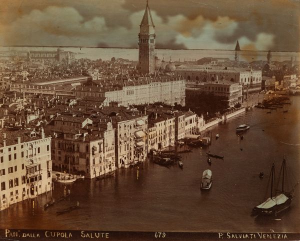 PAOLO SALVIATI : Panorama di Venezia dalla cupola della chiesa della Salute  - Asta Fotografia - Associazione Nazionale - Case d'Asta italiane