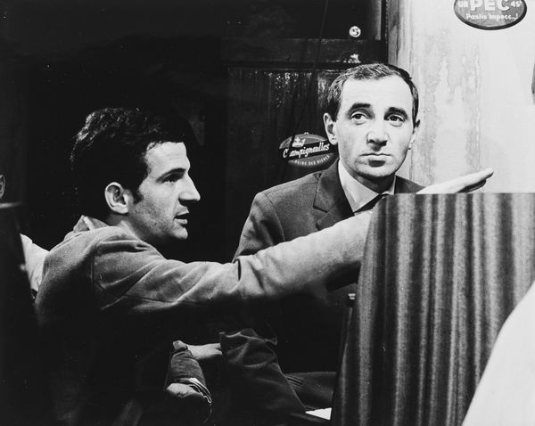 Monique Jacot : Charles Aznavour con Franois Truffaut  - Asta Fotografia - Associazione Nazionale - Case d'Asta italiane