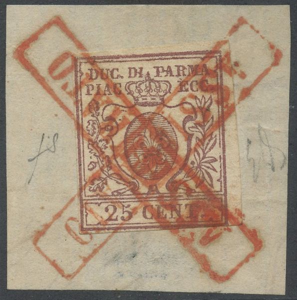 Ducato di Parma  - Asta Filatelia e Storia Postale - Associazione Nazionale - Case d'Asta italiane