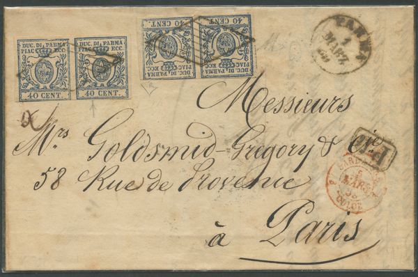 Parma - Storia Postale  - Asta Filatelia e Storia Postale - Associazione Nazionale - Case d'Asta italiane