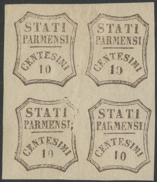 Parma - Gov. Provvisorio  - Asta Filatelia e Storia Postale - Associazione Nazionale - Case d'Asta italiane