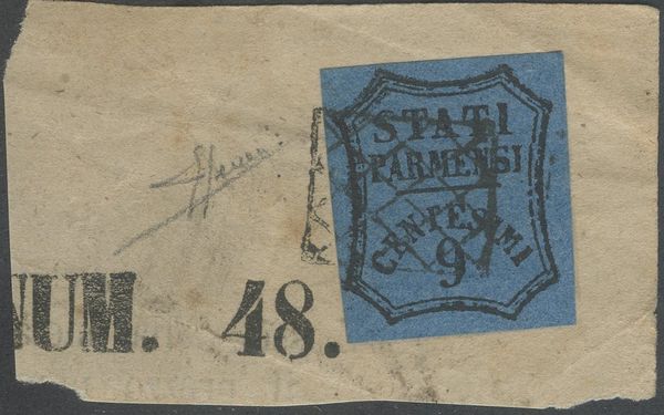 Parma - Segnatasse per Giornali  - Asta Filatelia e Storia Postale - Associazione Nazionale - Case d'Asta italiane