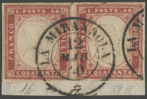 Sardegna IV emissione  - Asta Filatelia e Storia Postale - Associazione Nazionale - Case d'Asta italiane