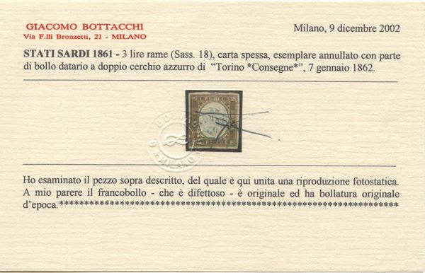 Sardegna IV emissione  - Asta Filatelia e Storia Postale - Associazione Nazionale - Case d'Asta italiane