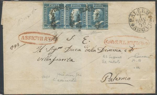 Sicilia - Storia Postale  - Asta Filatelia e Storia Postale - Associazione Nazionale - Case d'Asta italiane