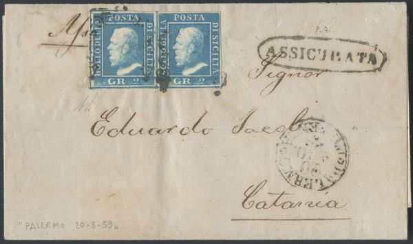 Sicilia - Storia Postale  - Asta Filatelia e Storia Postale - Associazione Nazionale - Case d'Asta italiane