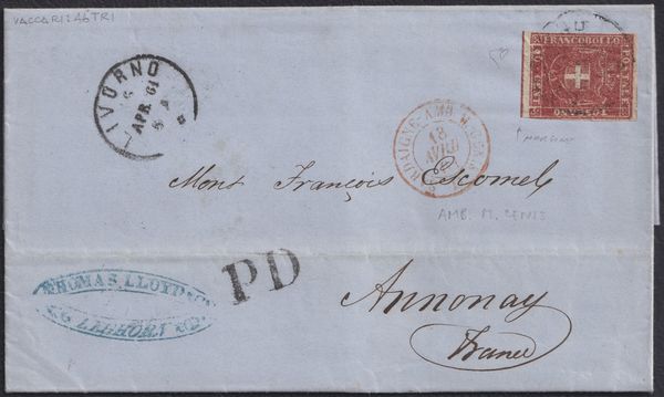 Toscana - Storia Postale  - Asta Filatelia e Storia Postale - Associazione Nazionale - Case d'Asta italiane