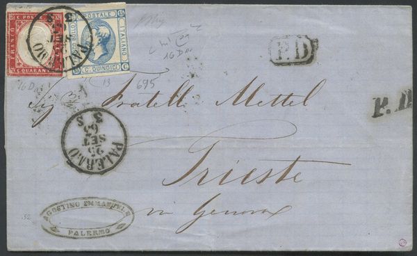 Regno - Affrancature Miste  - Asta Filatelia e Storia Postale - Associazione Nazionale - Case d'Asta italiane