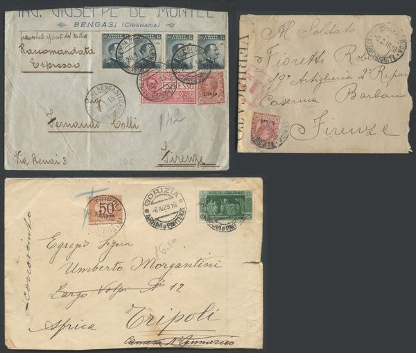 Libia - Storia Postale  - Asta Filatelia e Storia Postale - Associazione Nazionale - Case d'Asta italiane