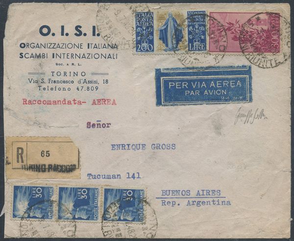 Repubblica - Storia Postale  - Asta Filatelia e Storia Postale - Associazione Nazionale - Case d'Asta italiane