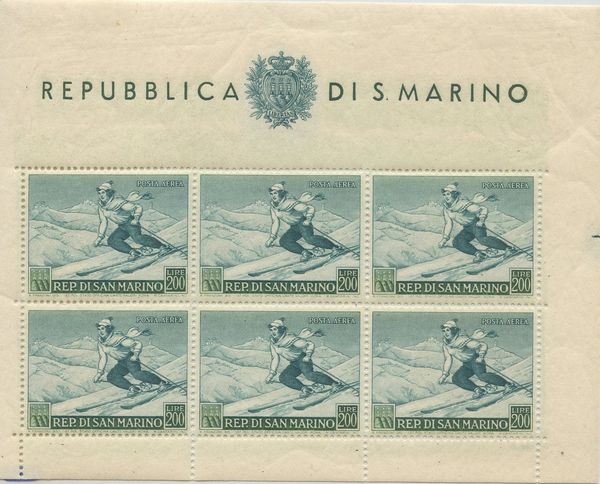 San Marino - Foglietti  - Asta Filatelia e Storia Postale - Associazione Nazionale - Case d'Asta italiane