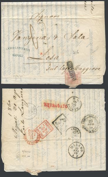 Napoli - Storia Postale  - Asta Filatelia e Storia Postale - Associazione Nazionale - Case d'Asta italiane