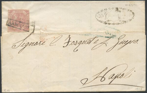 Napoli - Storia Postale  - Asta Filatelia e Storia Postale - Associazione Nazionale - Case d'Asta italiane