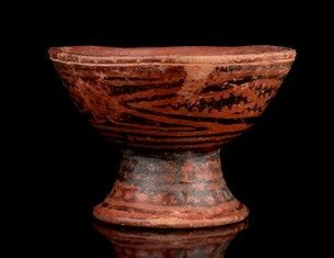 CALICE IN CERAMICA DIPINTA  - Asta Arte asiatica e tribale  - Associazione Nazionale - Case d'Asta italiane