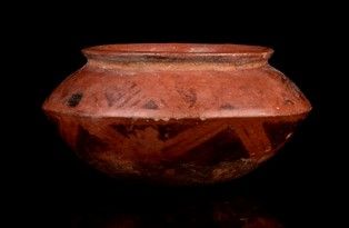 CONTENITORE IN CERAMICA DIPINTA  - Asta Arte asiatica e tribale  - Associazione Nazionale - Case d'Asta italiane