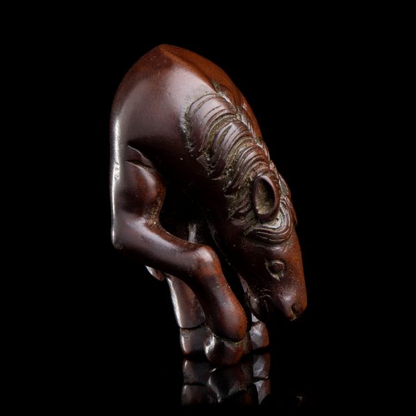 NETSUKE IN LEGNO CON CAVALLO  - Asta Arte asiatica e tribale  - Associazione Nazionale - Case d'Asta italiane