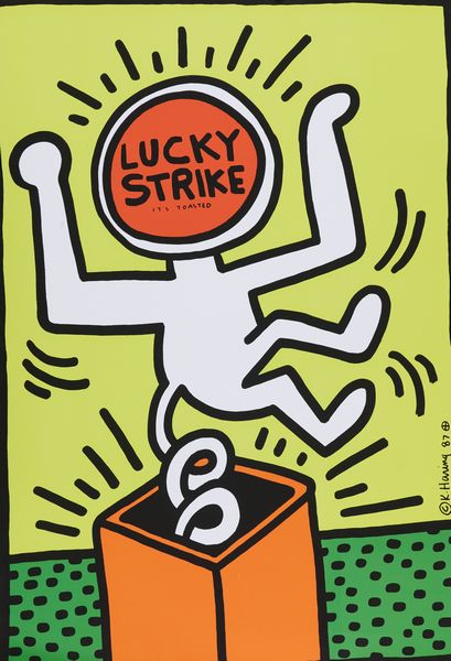 Keith Haring : Lucky Strike it's toasted  - Asta Arte Moderna, Contemporanea, '800 e '900 - Associazione Nazionale - Case d'Asta italiane